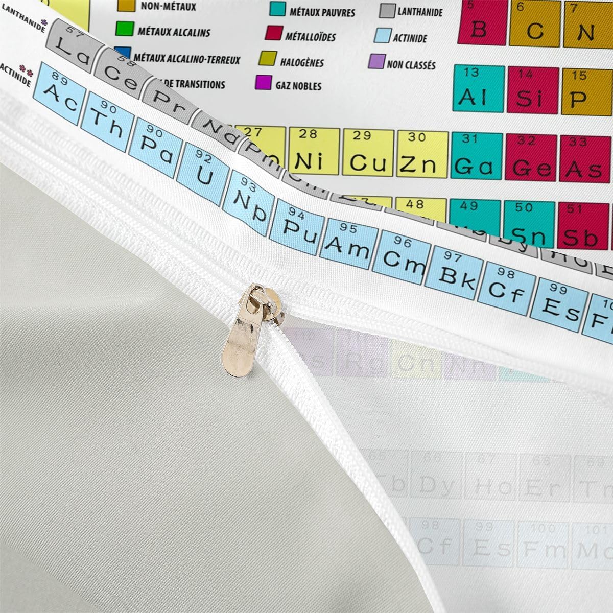 Erosebridal Science Theme Bedding Set Queen Size for Boys Girls Chemistry Periodic Table Print Duvet Cover Chemical Subject Theme Comforter Cover Teens Kids Math Science Atyle Bedspread Cover 3 Pcs
