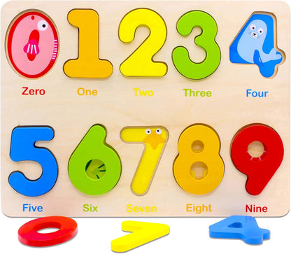 You&Xi Toddler Puzzles for Kids Age 3-4 Years Old-Wooden Learning Alphabet Preschool Puzzles…