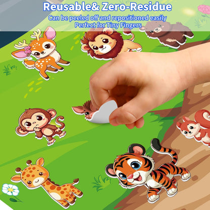 Kalysky 12 Set Reusable Sticker Books for Toddlers 2-4 1-3, Kids 3D Puffy Sticker Activity Books, Birthday Party Favors Goodie Bags Stuffer