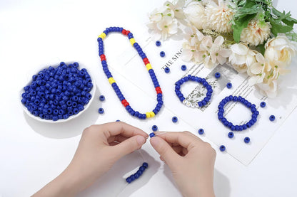 1000Pcs Valentine's Day Pony Beads Pink Red White Bracelets Crafts 6x9mm Bulk Plastic Pony Valentine Beads for Jewelry Making Party Party DIY Crafts Necklace Keychain Romantic Accessories