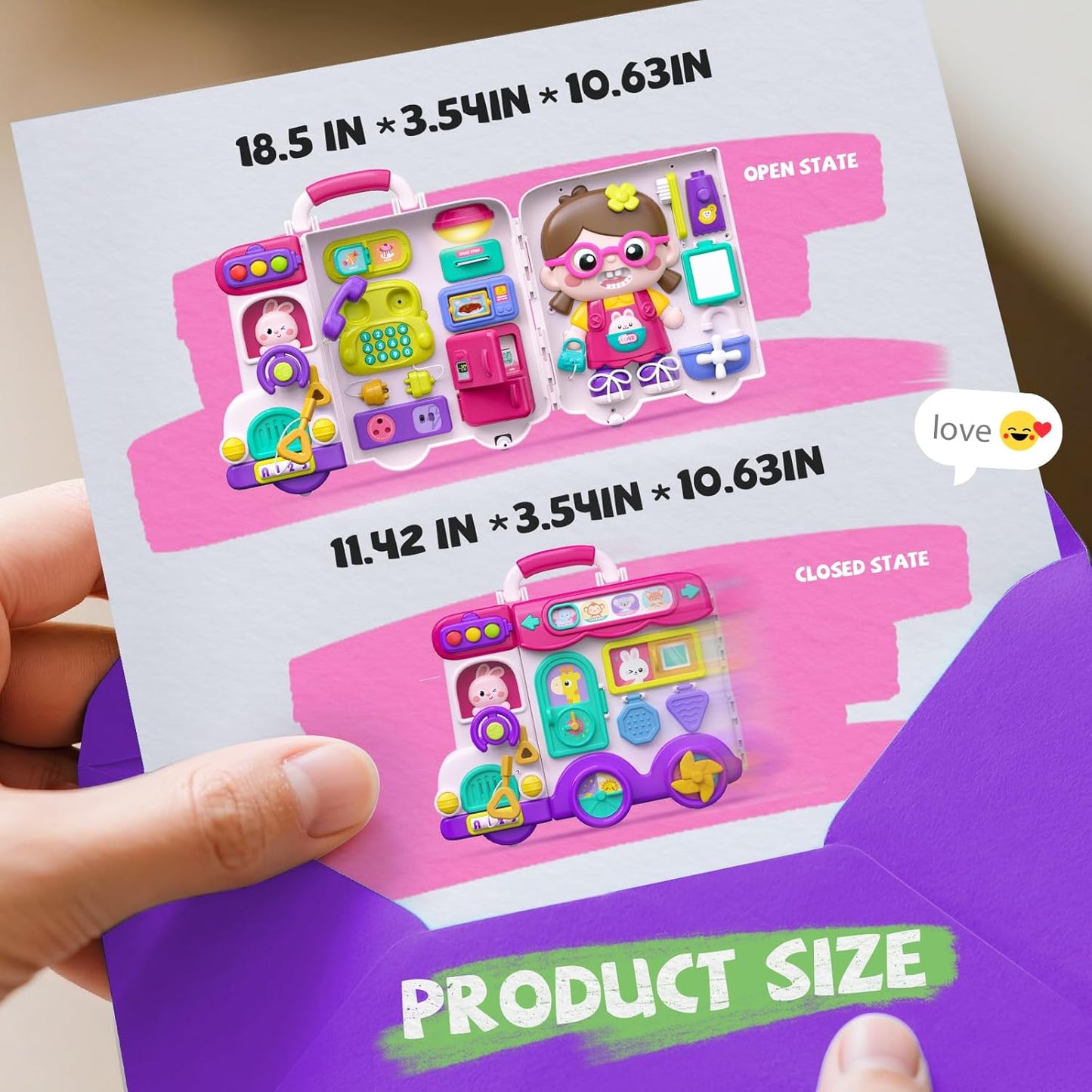 Montessori Busy Board Toys for 1 Year Old Boy, 1 Year Old Boy Birthday Gift, 54-in-1 English & Spanish Baby Busy Board Montessori Toys, Ideals 1st Birthday Gifts Boy, 1 Year Old Boy Toys Gifts