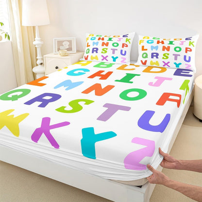 Chemistry Bed Sheets for Kids Teens Girls Boys,Chemical Experiment Fitted Sheet Twin,Science Themed Sheets for Math Lovers,Chemistry Lab Bedding Set,White and Black