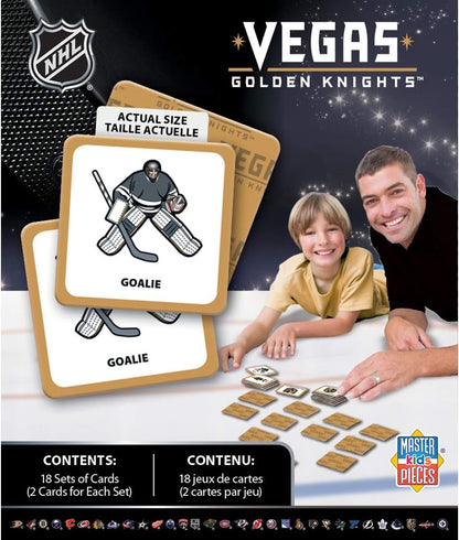 MasterPieces NHL Chicago Blackhawks Matching Game, For Ages 3+ - Fun Family Entertainment for Kids and Adults - Educational, Engaging, and Perfect for Game Night, Interactive Classroom Activities