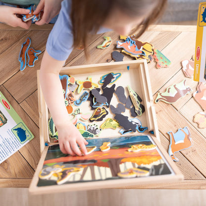 Melissa & Doug National Parks Wooden Picture Matching Magnetic Game Kids Animal Magnets Activity for Boys and Girls Ages 3+ - FSC-Certified Materials