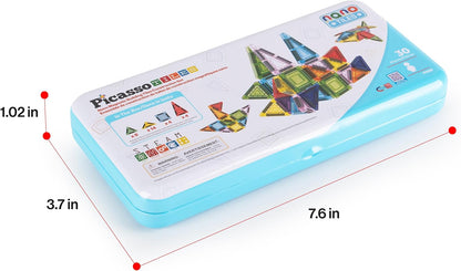 PicassoTiles Window and Door Clip On Magnetic Blocks Magnet Tiles Magnets Building Tile Construction Toy Set STEM Education Toys Learning Kit Stacking Block Playset Boys & Girls Age 3+ PT30