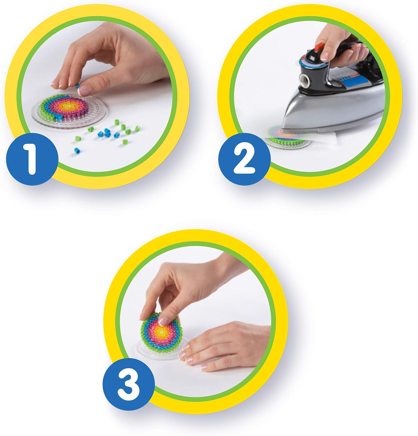 Perler Beads 'Geometric Shapes' Fuse Bead Activity Kit for Kids Crafts, 2004 pcs