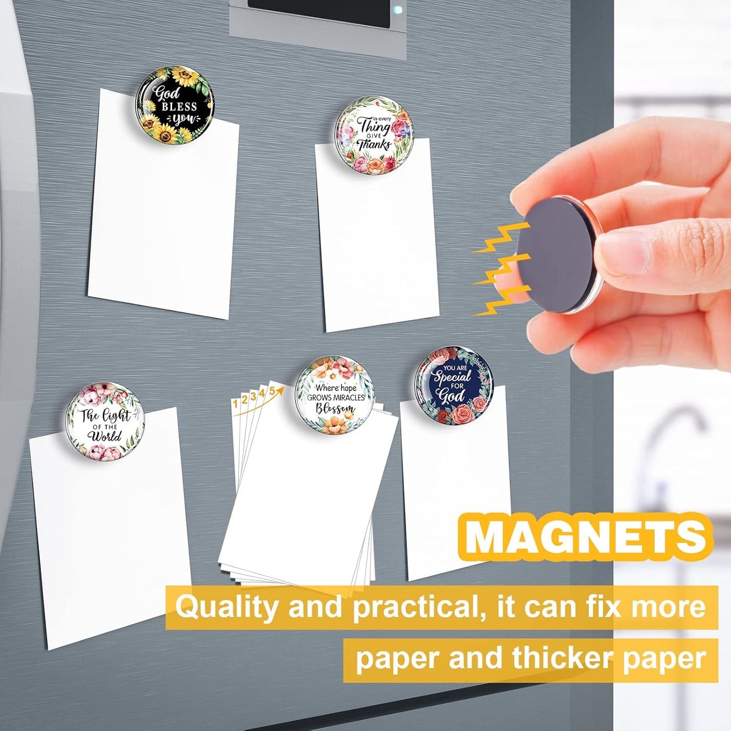Weewooday 10 Pcs 2026 Inspirational Refrigerator Fridge Magnets Motivational Magnets Bulk Graduation Gift Funny Glass Quote Magnetic Decor for Cabinet Kitchen Whiteboard Locker Office Accessories