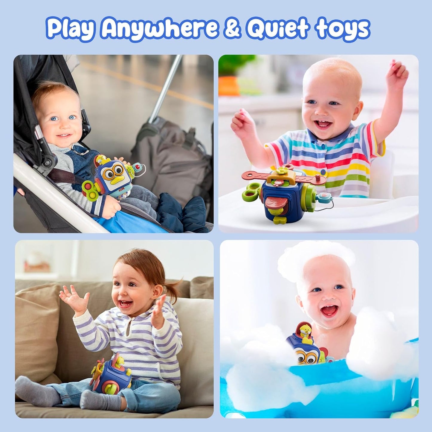 OSIMILY Montessori Toys for 1 Year Old, Busy Cube for 1 Year Old Boy Gifts,Sensory Toys for Toddlers 1-3,Fine Motor Skills Educational Toys,Birthday Gift for Baby Aged 6, 9, 10, 12, 18 Months
