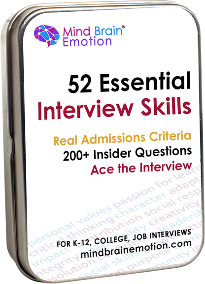 Mind Brain Emotion 52 Essential Conversations for Home, Therapy, Speech, School Classroom - Conversation Cards for Kids, Family, Teacher & Counselor to Build Growth Mindset & Communication Skills