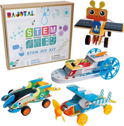 STEM Building Toys for Kids Ages 8-12 | 4-in-1 Science Kit Build DIY Engineering Projects | Educational Toys Gift for Boys & Girls Age 8 9 10 11 12 Year Old