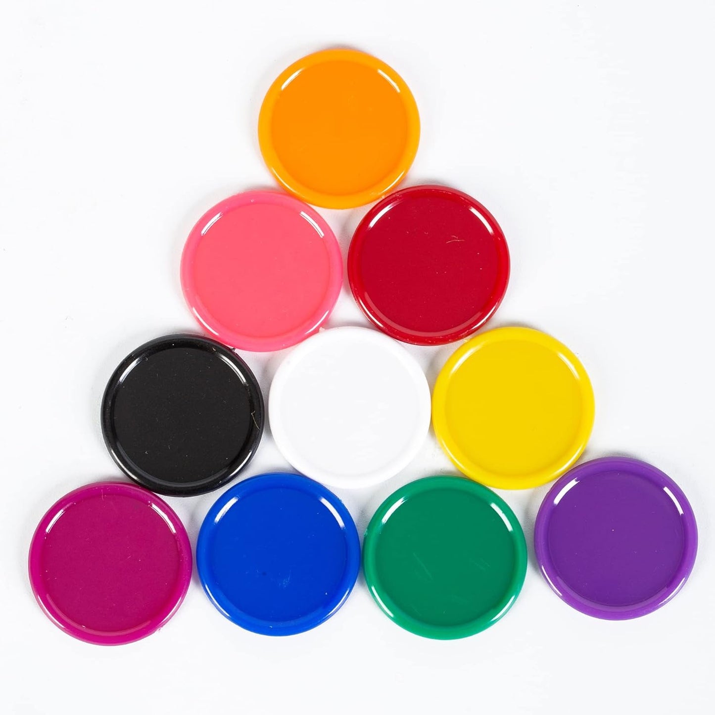 Smartdealspro 300pcs 1 Inch 10 Colors Opaque Plastic Learning Counters Counting Mini Poker Chips Game Tokens