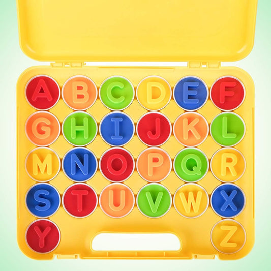 Coogam Letters Matching Eggs 26PCS ABC Alphabet Color Sorter Puzzle Easter Travel Bingo Game Uppercase Learning Fine Motor Skill Montessori Gift for Year Old Kids