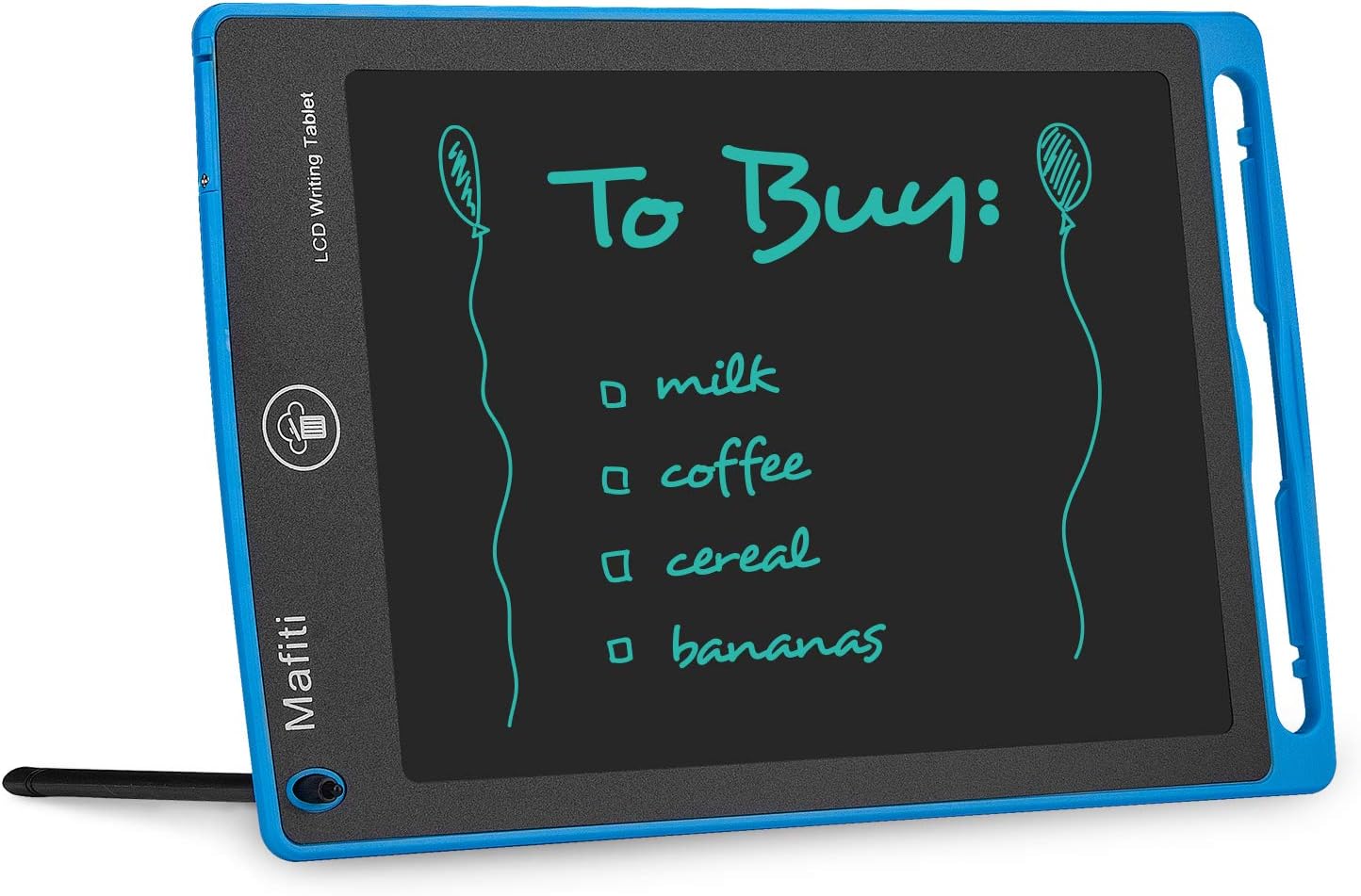 Mafiti LCD Writing Tablet 8.5 Inch Electronic Writing Drawing Pad Portable Doodle Board Gifts for Kids Office Memo Home Whiteboard Black