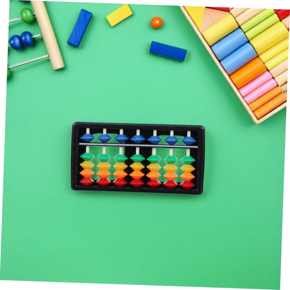 TOYANDONA Colorful Abacus for Kids Educational Math Toy 7-Row Mental Arithmetic Tool Lightweight Portable Counting Aid for Preschool Learning