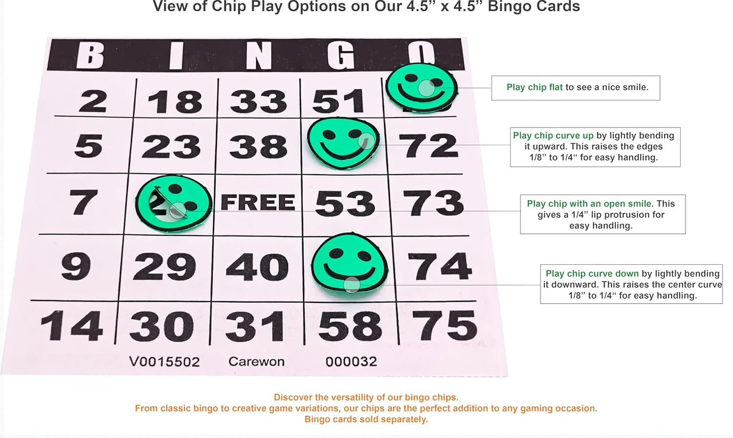 2500 Bingo Chips, Blue (1 of 3 Colors), 3/4", Counting Chips, Math Counter, Reusable or Disposable