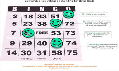 2500 Bingo Chips, Blue (1 of 3 Colors), 3/4", Counting Chips, Math Counter, Reusable or Disposable