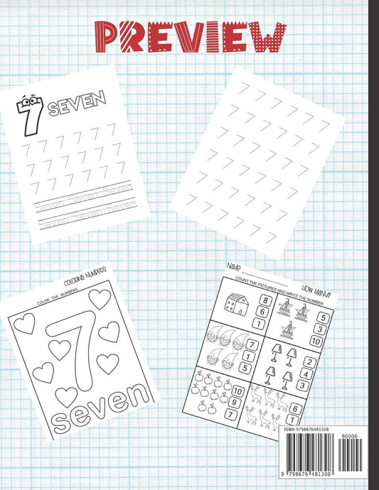 My First Number Tracing and Coloring Book: Learning To Write for Preschoolers: Number Tracing Books For kids Ages 3-5: Trace and Color Books For Kids ... Page So You Can Do Preschool Math at Home !