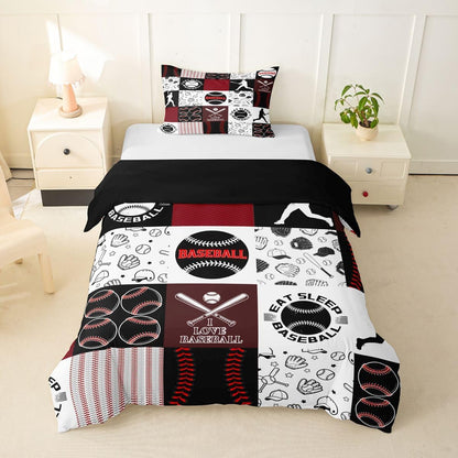 Drum Kit Duvet Cover,Kids Musical Instruments Bedding Set,Rock Music Comforter Cover for Boys Girls Room Decor,Neon Lighting Lightweight Bedspread Cover Twin Size with 1 Pillow Case(No Comforter)