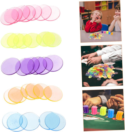 300pcs Bingo Markers Chips Counting Discs for Party Gaming for Math Learning Sorting and Fun Lightweight Portable