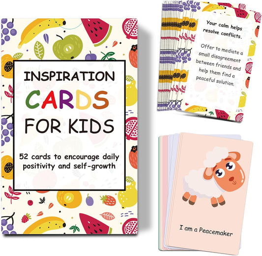 Affirmation Cards for Kids and Teens – 52 Positive Mindfulness Cards with Action Steps to Turn Dreams into Reality – Daily Inspiration for Self-Esteem, Positivity, and Ideal Gifts for Teens & Teachers