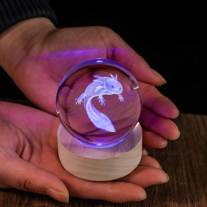 3D Solar System 60mm Crystal Ball Astronomy Universe Gifts 3D Solar System Planets Model Science Space Themed Physics Gifts Night Light lamp for Kids Men Him Science Teacher