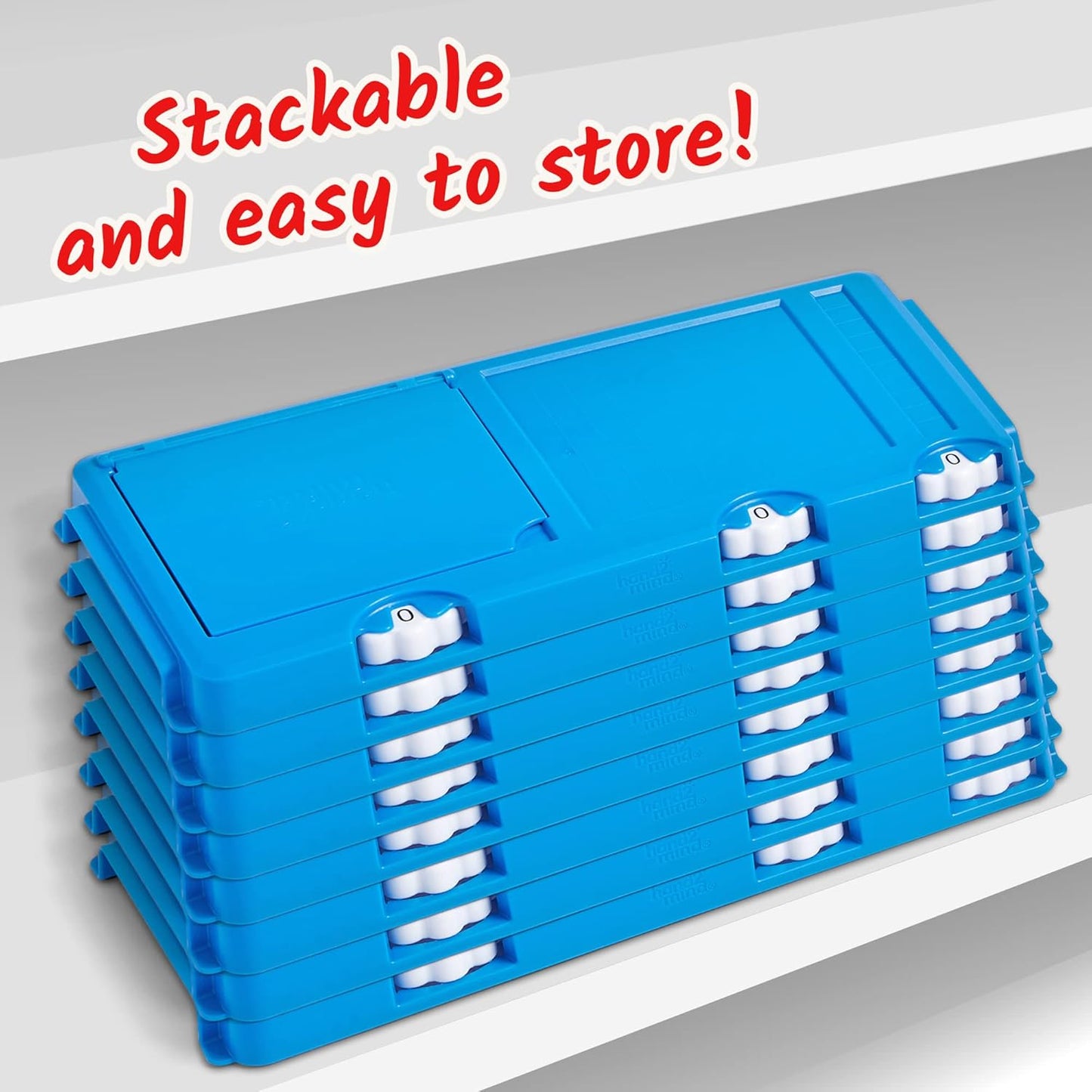 hand2mind Durable Place Value Frame, Base Ten Frames Place Value Blocks, Math Manipulatives Kindergarten, Base 10, Plastic Base Ten Blocks Frame, Math Classroom Supplies, Homeschool Curriculum