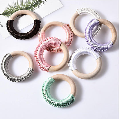 APACALI 20PCS Wood Rings for Crafts 4 Inch Large Natural Unfinished Wooden Ring 96mm Smooth Solid Smooth Wood Macrame Rings for DIY Crochet Wood Hoops Connectors Jewelry Making