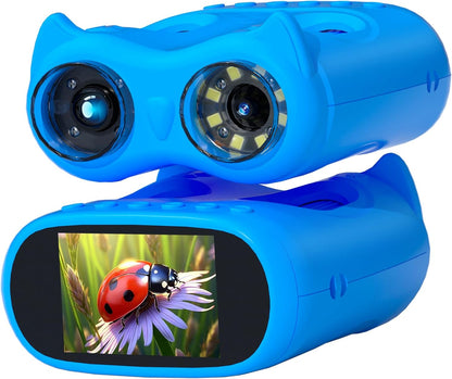 Handheld Microscope for Kids, 2 in 1 1000X Pocket Digital Microscope & 10X Telescope for Kids - Science Kits STEM Toys - Gifts for Boys Girls Ages 3 4 5 6 7 8 9 10 11 12 (Orange)