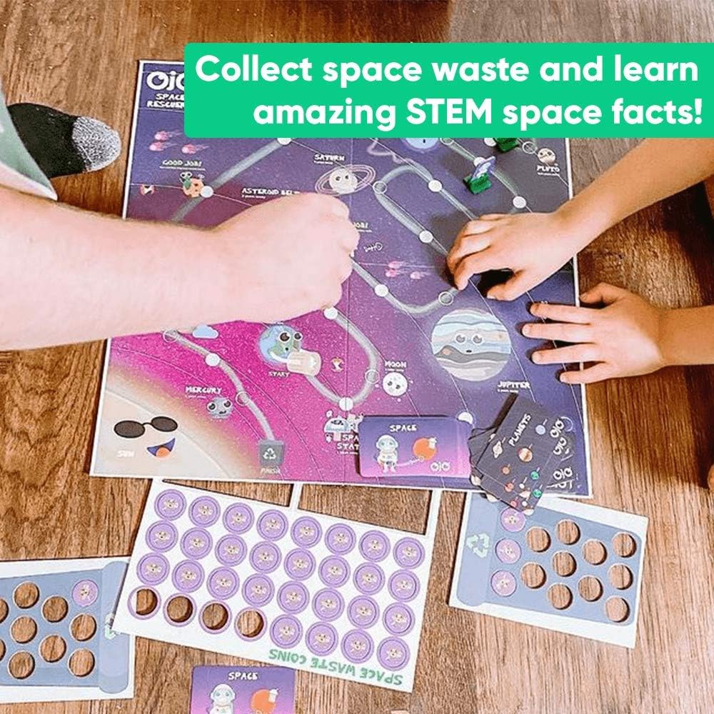 OjO Space Rescuers Solar System Science Game Children Become Astronomers! STEM Educational Toy (Age 5+) | Science Board Game for Kids | Learn Planets & Space