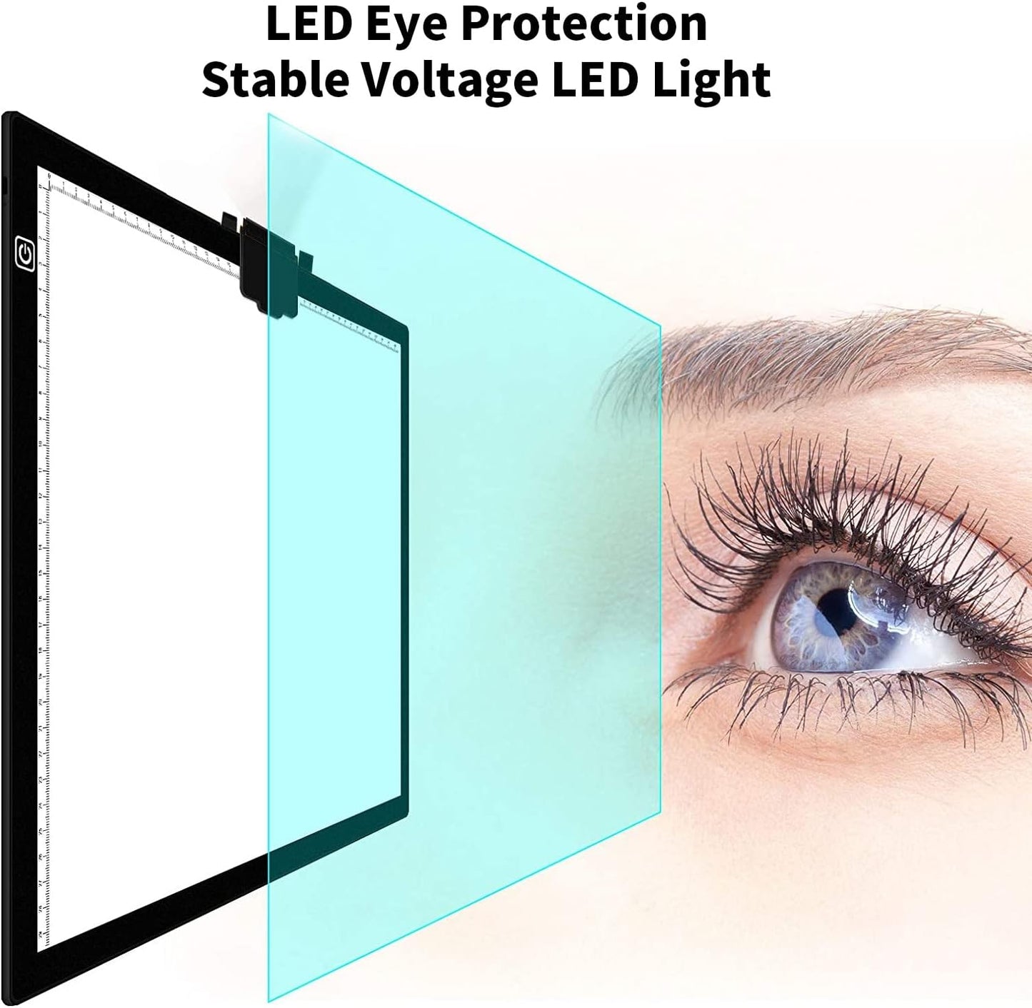 A3 Light Pad for Diamond Painting - Tracing Light Box with Stand, Stepless Dimmable 3 Levels Brightness Light Board, Ultra-Thin LED Light Pad for Weeding Vinyl, Drawing, Diamond Painting, Sketching