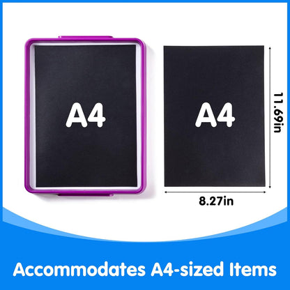 Magnetic Tray – Magnetic Whiteboard for Kids with Dry Erase Surface, Stackable Magnetic Dry Erase Activity Tray（Cyan）