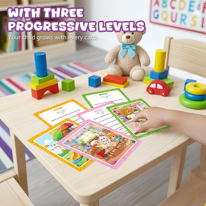 Conversation Cards, Look, Think, Talk. Kids Games for Speech Therapy Materials, Social Emotional Learning Activities, and Critical Thinking Skills Like Social Skills and Emotional Intelligence.