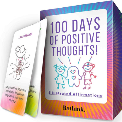 QUOKKA Affirmation Cards for Kids - Anxiety Relief Items Meditation Cards for Mental Health - Calming Self Care for Women - Perfect Mindfulness Gift for Children Teens