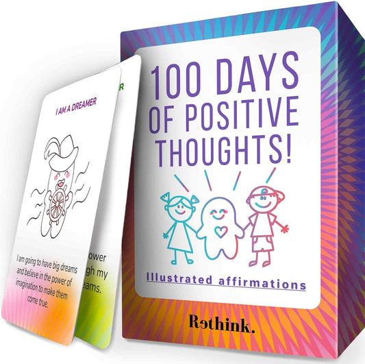 QUOKKA Affirmation Cards for Kids - Anxiety Relief Items Meditation Cards for Mental Health - Calming Self Care for Women - Perfect Mindfulness Gift for Children Teens