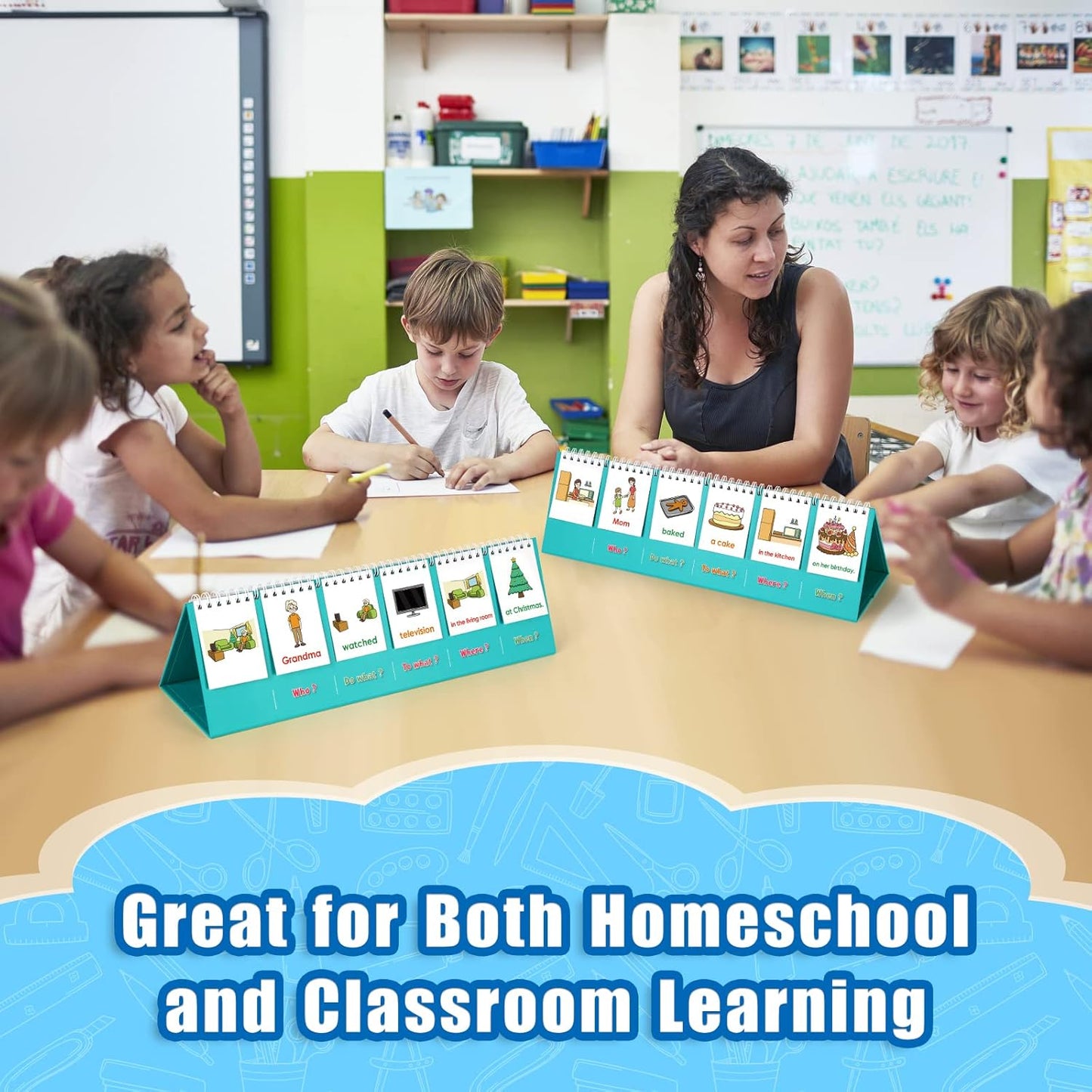 Aizweb Sentence Building for Kids,Speech Therapy Learn to Read for Preschool Kindergarten 1st 2nd Grade Classroom Must Haves,Phonics Reading Learning Games,Special Education for Homeschool Supplies