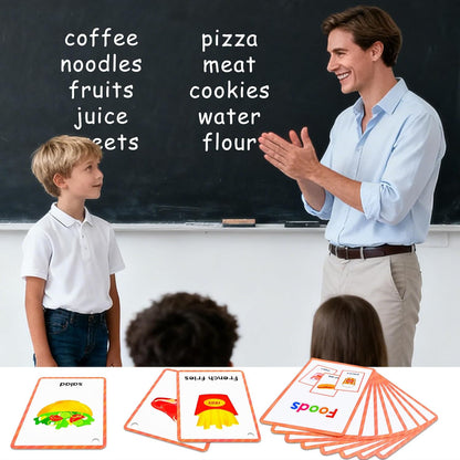 Learning Flashcards Number, 28 Different Number Educational Cards, Social Learning Card for Kids