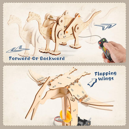STEM Science Kits for Kids Ages 8-12 8-10, Wood Building Crafts Kits for Boys, STEM Toys for Ages 8-13 9 10 11 Year Old Gifts, Kids Science Engineering Experiment Projects, 3D Wooden Puzzles 10-12
