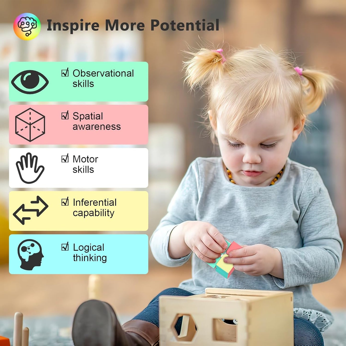 Vdealen Speed Cube Set, Puzzle Cube Bundle of 2x2x2 3x3x3 4x4x4 Pyramid Magic Cube Set, Birthday Party Christmas Stocking Stuffers Gift for Kids Teens Adults(Stickerless)
