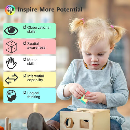 Vdealen Speed Cube Set, Puzzle Cube Bundle of 2x2x2 3x3x3 4x4x4 Pyramid Magic Cube Set, Birthday Party Christmas Stocking Stuffers Gift for Kids Teens Adults(Stickerless)