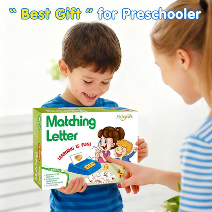 Matching Letter Game for 3 4 5 Year Old Girls Gifts, ABC Learning Toys for Kids Age 3-5, Educational Spelling Games Toys for Toddler Age 4-8, Preschool Birthday Gifts for 2 3 4 5 Year Old Boys Girls