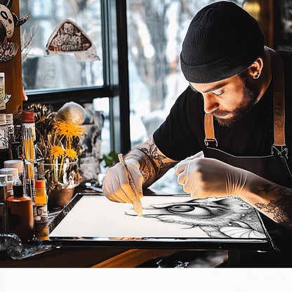 A3 LED Light Pad for Diamond Art, Sketching, Painting - Adjustable Brightness, Sketching, Tracing - USB Powered Complete Art Light Board Kit with Pad Stands and Clips