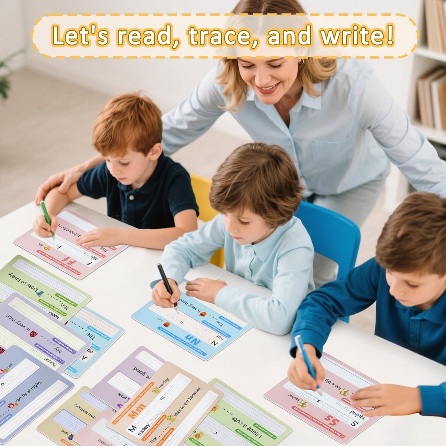 Alphabet & Number Practice Dry Erase Sheets A-Z Letters & Numbers 1-10 | Perfect for Preschool, Homeschool & Kindergarten
