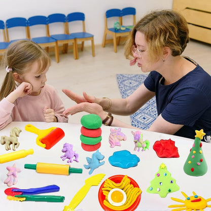 Unleash Creativity with 6 Unique Dino Molds Dough Toys Dough Accessories Set.Ideal as a Gift for Kids Aged 3-4-8 Years