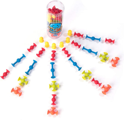 Fat Brain Toys Mini Squigz 30 Piece Set - Suction Construction for Ages 5 to Adult