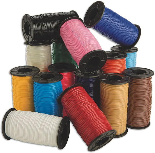 S&S Worldwide Color Splash!® Budget Lacing Assortment, 100-Yd Spools, 15 Colors for Creative Projects