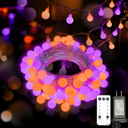 suddus String Lights for Bedroom, 66ft 200 Led Connectable Globe String Lights Indoor, Hanging Fairy Lights Plug in with Remote for Kids Room Dorm Classroom Outdoor Christmas Tree Decor, Warm White