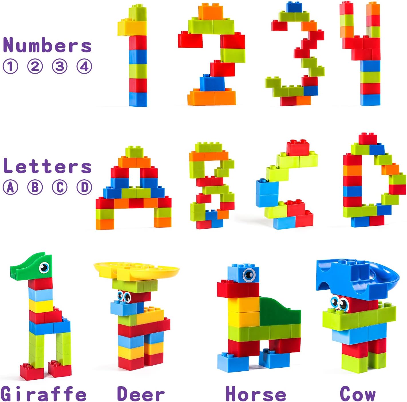 168 Pcs Mini Marble Run Building Blocks Classic Blocks STEM Toy Bricks Set Kids, Assemble Different Building Block Models for 3+ Boys Girls Toddlers