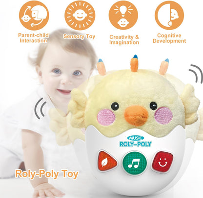LTKFFFdp Baby Toys for Toddlers 1-3, Animal Plush Musical Toy, Nesting Cups Shape Sorter for Infant 6 to 12-18 Months, Learning Toy with Rattle, Birthday Gifts for Kids 9-12 Month Girl Boy