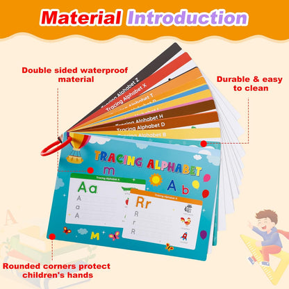 Alphabet ABC,Addition and Subtraction,Number,First Words,Shapes,Color Flash Cards 7 Set,568 Words Double-Sided Kindergarten Preschool Educational Pre k Flash Cards,Toddler FlashCards for Kids Ages 3+