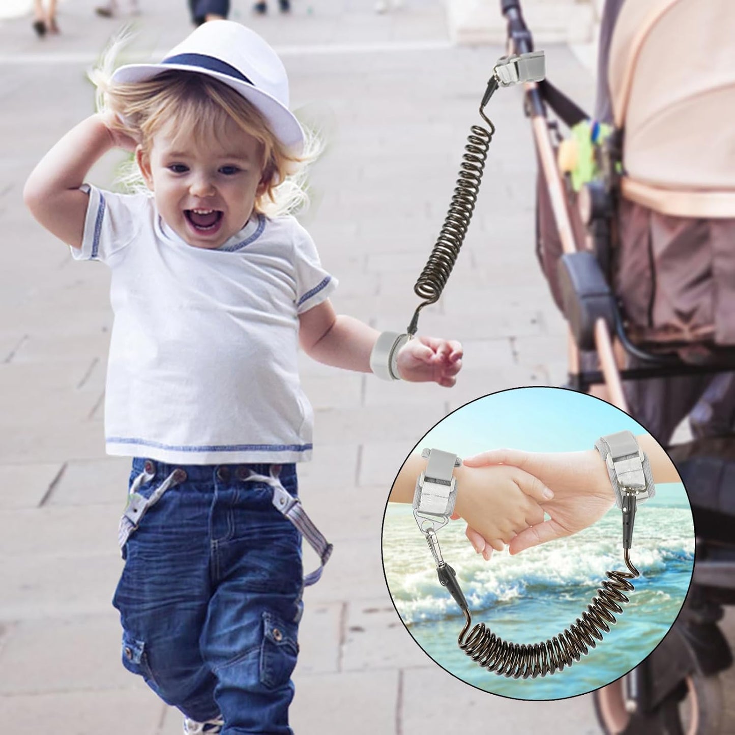 Accmor Toddler Backpack Leash, Mini Child Backpack with Anti Lost Wrist Link, Cute Kids Backpack Leash Walking Harness for Outdoor Travel, Small Excavator Backpack Tether for Baby Boys Girls Ages 1-3